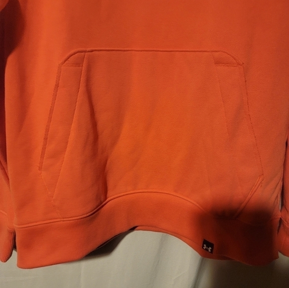 Under Armour Project Rock Hoodie Mens Medium Terry Salmon Pink 1373560 872 - Picture 4 of 4